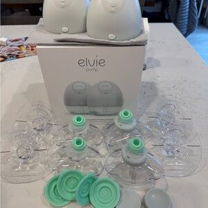 Elvie Wearable Breast Pump - White and Mint